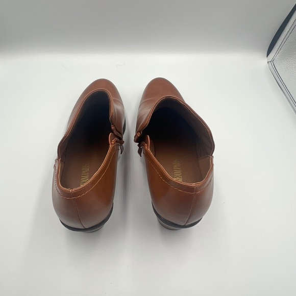 Dream Pairs Brown Ankle Booties Women's Size 9 Block Heel Side Zip Boots - Picture 8 of 13